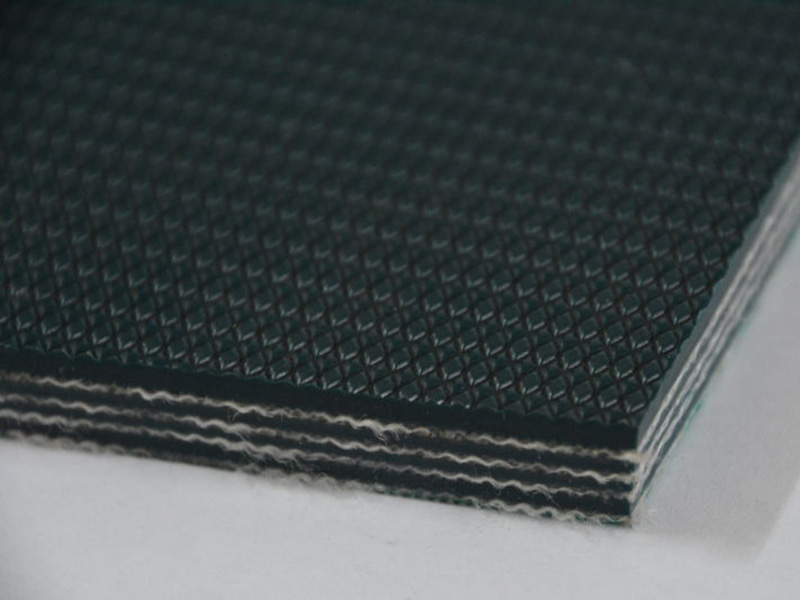 9.0mm dark green PVC conveyor belt